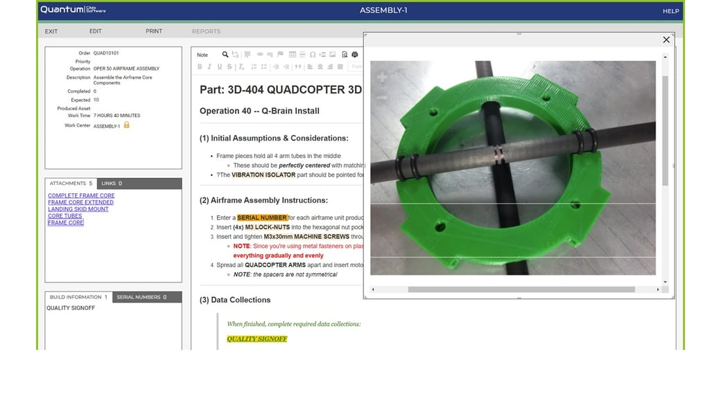 Assembly Instruction Photo