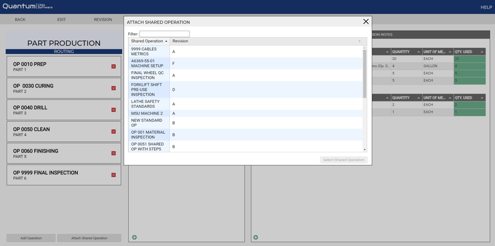 attach shared operation