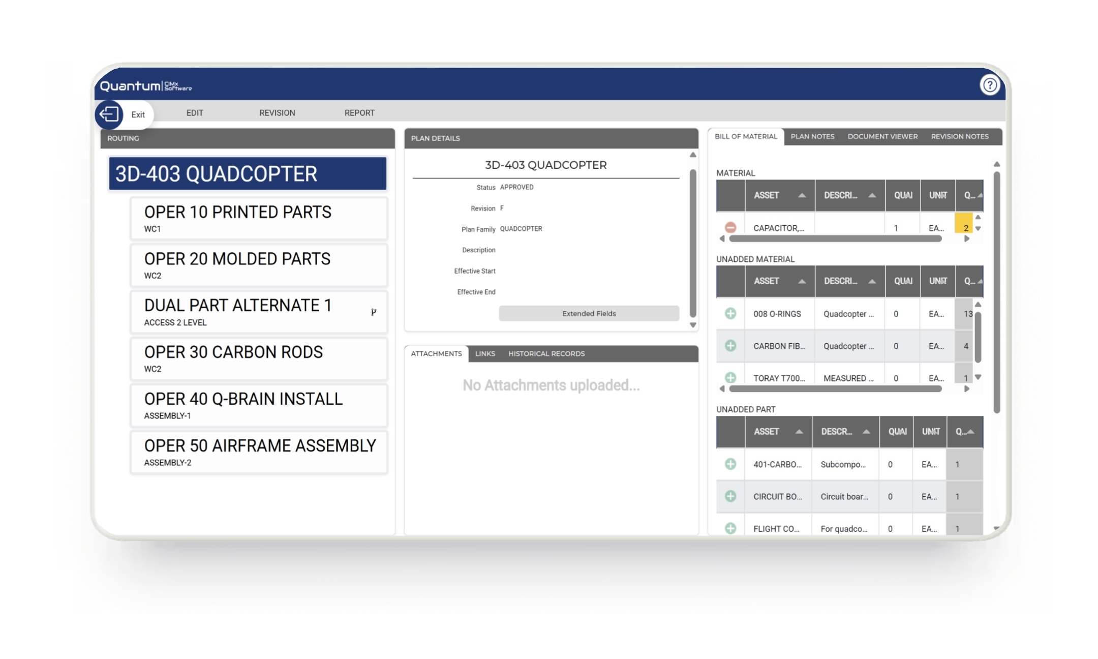 Manufacturing job packet